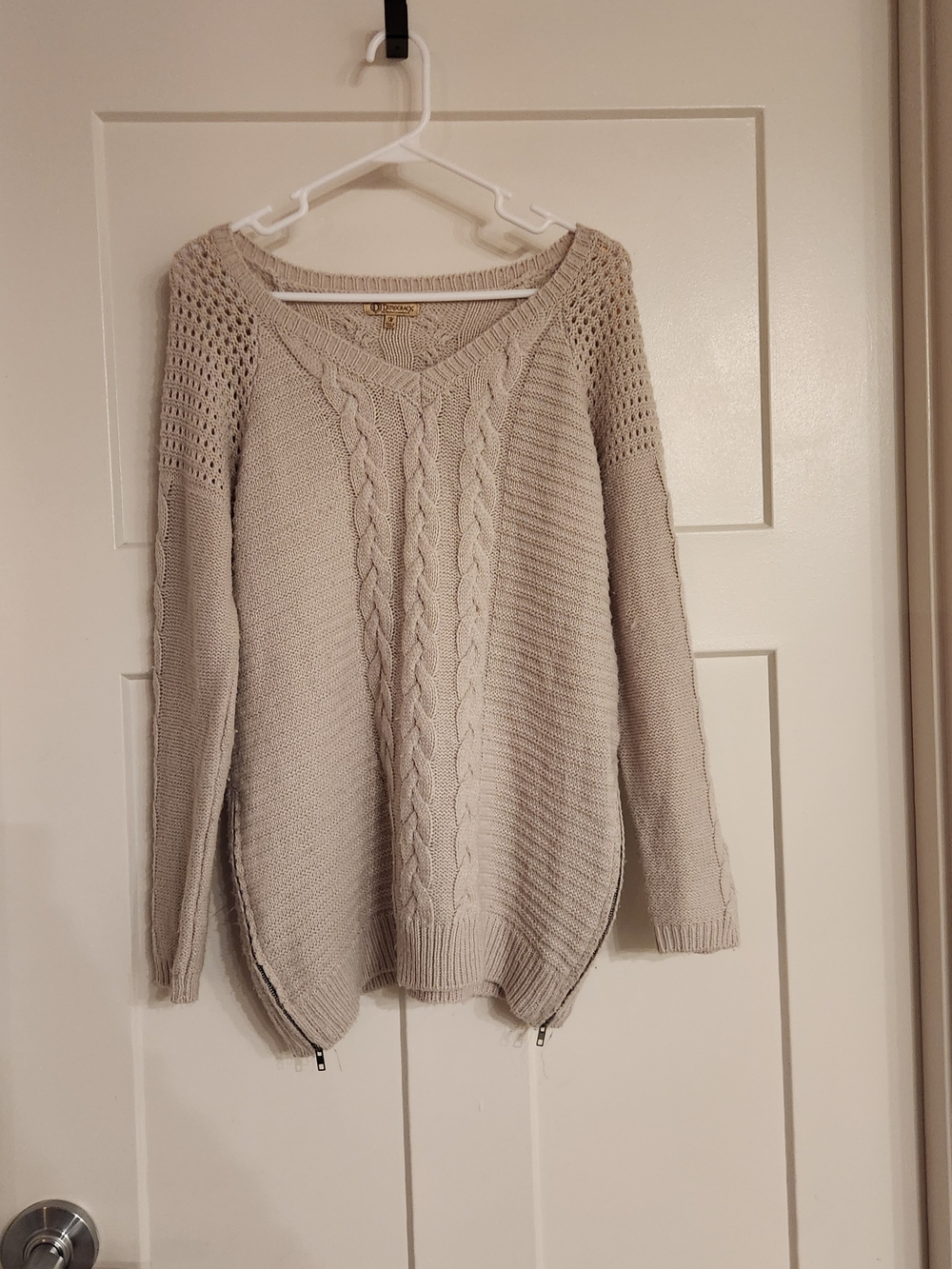Demoncracy Cable Knit Sweater Size Medium